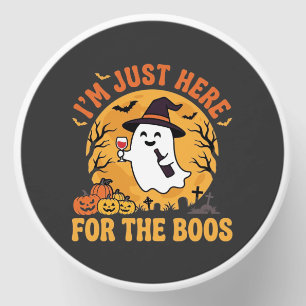 Funny Halloween Ghost I'm Just Here For The Boos Mini Candle Favors