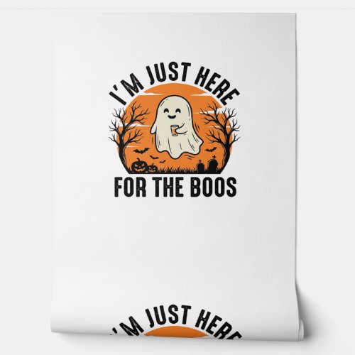 Funny Halloween Ghost Just Here for the Boos Shirt Wallpaper