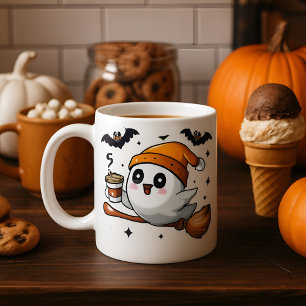 Funny Halloween Ghost Mug 👻 Cute Spooky Coffee