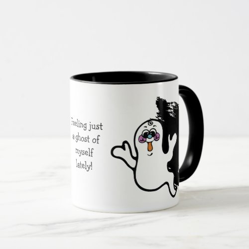 Funny Halloween Ghost of Myself Mug