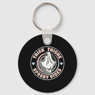 Funny Halloween Ghost Pastel Goth Keychain