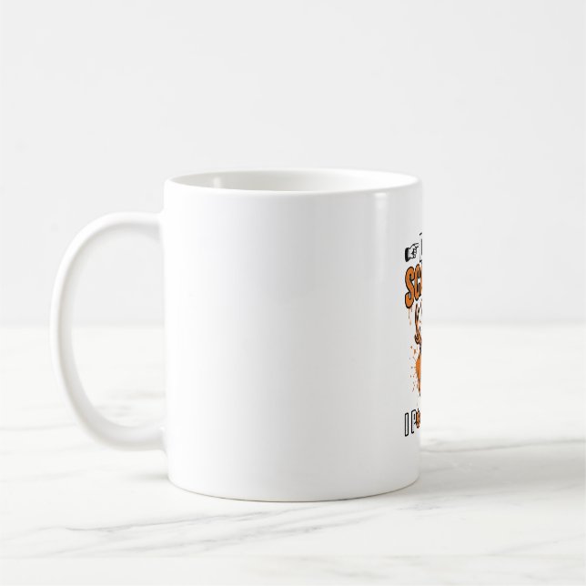 Funny Halloween Ghost Pumpkin Quote Vector Design_ Coffee Mug (Left)