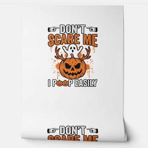 Funny Halloween Ghost Pumpkin Quote Vector Design_ Wallpaper