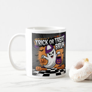 Funny Halloween Ghost & Pumpkins Coffee Mug