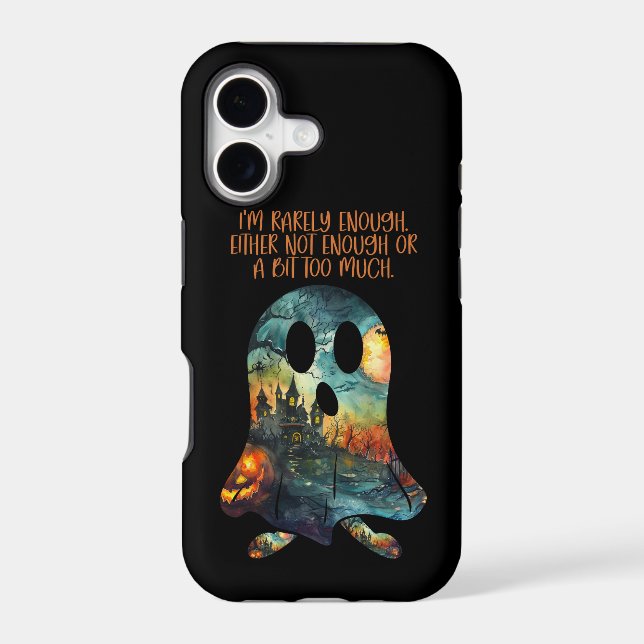 Funny Halloween Ghost Rarely Enough Iphone Case (Back)