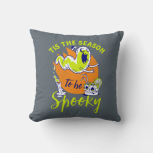 Funny Halloween Ghost Tis The Season To Be Spooky Throw Pillow