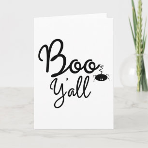 Funny Halloween Gifts - Boo Y'all Card