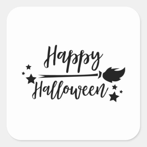 Funny Halloween Gifts _ Happy Halloween Square Sticker