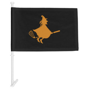 Funny Halloween Golf Shirt - Halloween Golf Club Car Flag