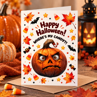 Funny Halloween Greeting Card