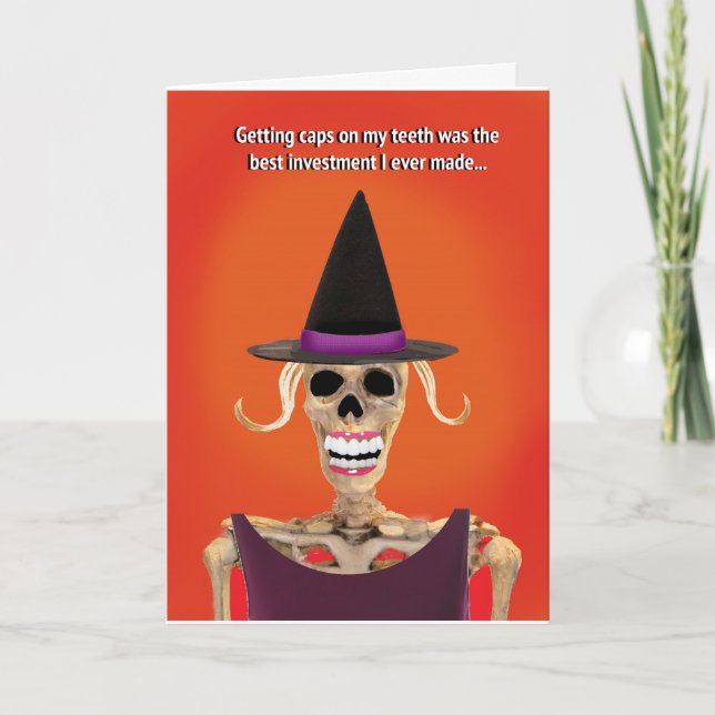 Funny Halloween Greeting Card for Her (Front)