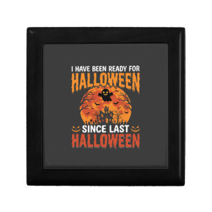 Funny Halloween Haunted House Ghost Moon Design Gift Box