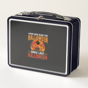 Funny Halloween Haunted House Ghost Moon Design Metal Lunch Box