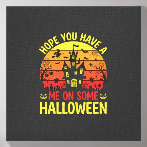 Funny Halloween Haunted House Me On Some Design Canvas Photo Tile