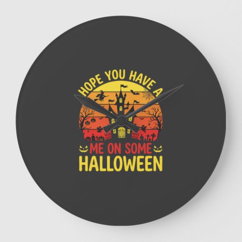 Funny Halloween Haunted House Me On Some Design Large Clock