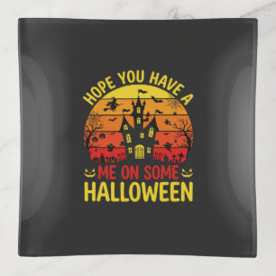 Funny Halloween Haunted House Me On Some Design Trinket Tray