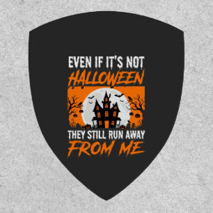Funny Halloween Haunted House Quote Graphic Patch