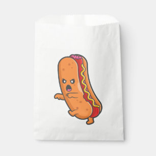 funny halloween hot dog monster  favor bag