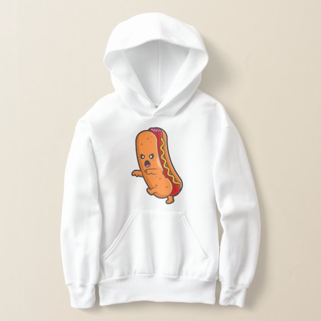 funny halloween hot dog monster  hoodie (Laydown)