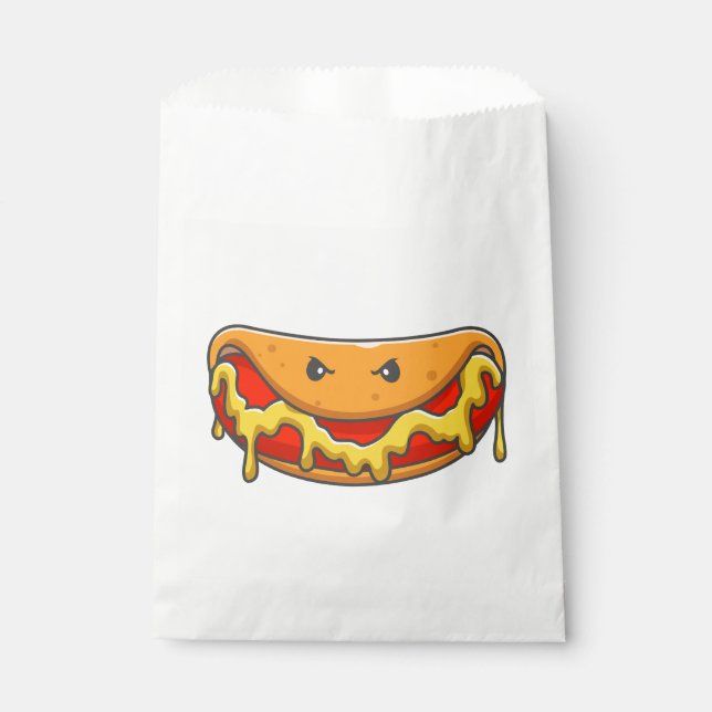 funny halloween hotdog monster spooky  favor bag (Front)