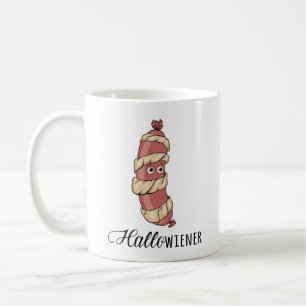 Funny Halloween Hotdog Mummy Hallowiener Pun Coffee Mug