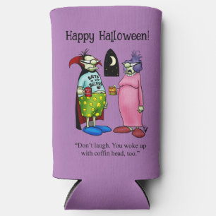 Funny Halloween Humor Can Cooler Gift