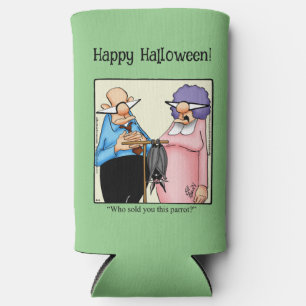 Funny Halloween Humor Can Cooler Gift