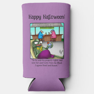 Funny Halloween Humor Can Cooler Gift