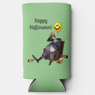 Funny Halloween Humor Can Cooler Gift