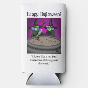 Funny Halloween Humor Can Cooler Gift