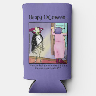 Funny Halloween Humor Can Cooler Gift