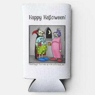 Funny Halloween Humor Can Cooler Gift