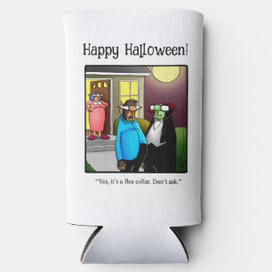 Funny Halloween Humor Can Cooler Gift