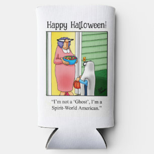 Funny Halloween Humor Can Cooler Gift