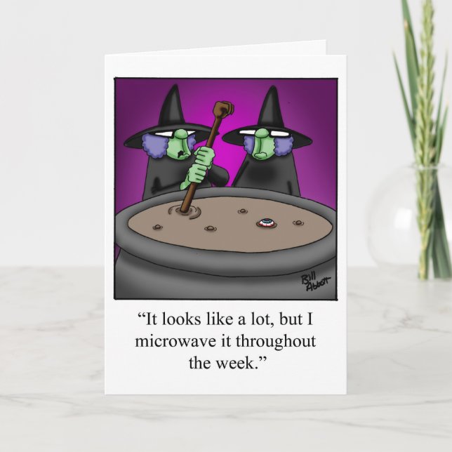 Funny Halloween Humor Card Spectickles (Front)