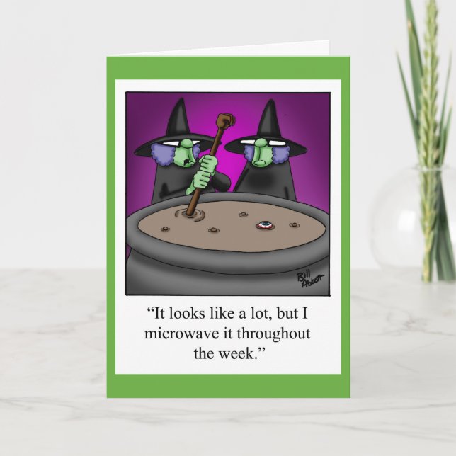 Funny Halloween Humor Card Spectickles (Front)