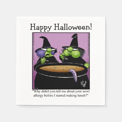 Funny Halloween Humor Cocktail Napkins 