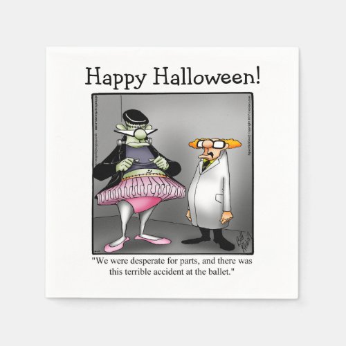 Funny Halloween Humor Cocktail Napkins 