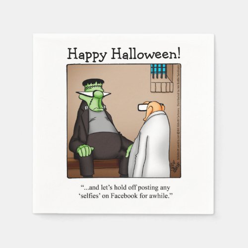 Funny Halloween Humor Cocktail Napkins 