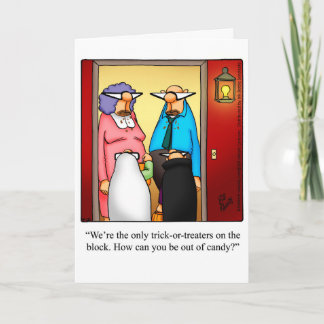 Funny Halloween Humor Greeting Card