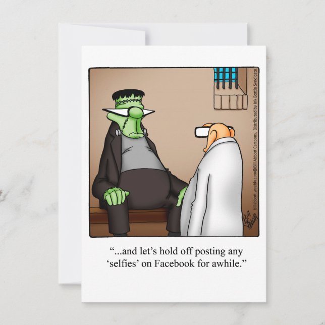 Funny Halloween Humor Greeting Card  (Front)