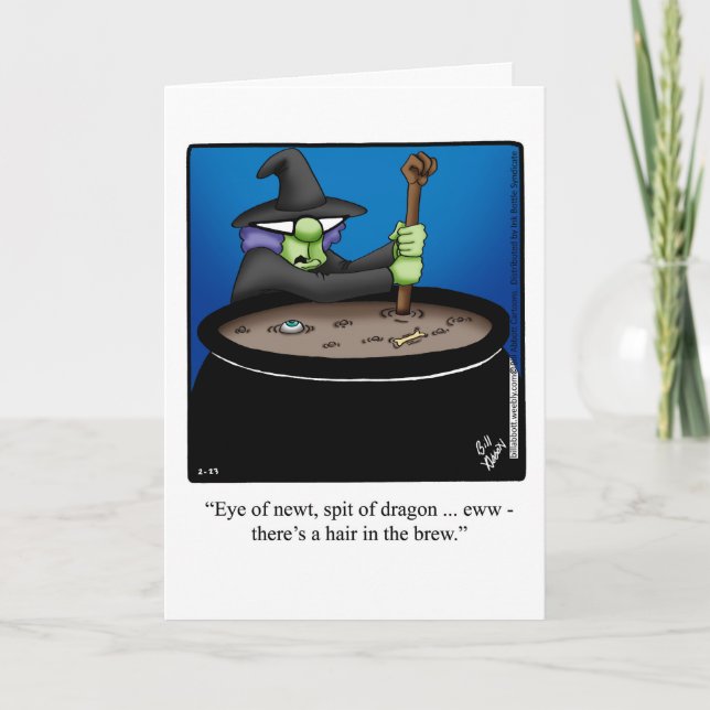 Funny Halloween Humor Greeting Card (Front)