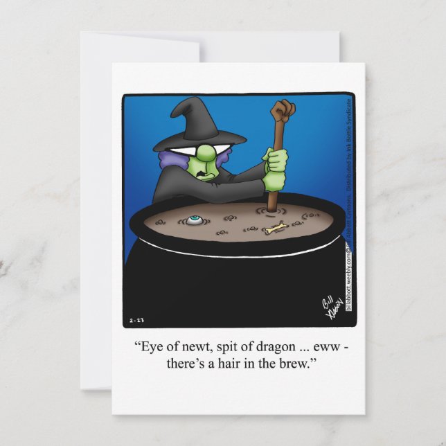 Funny Halloween Humor Greeting Card  (Front)