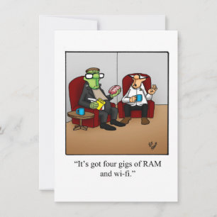 Funny Halloween Humor Greeting Card
