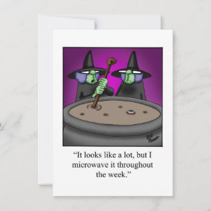 Funny Halloween Humor Greeting Card