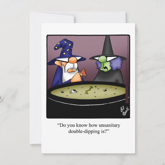Funny Halloween Humor Greeting Card  (Front)