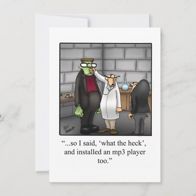 Funny Halloween Humor Greeting Card  (Front)