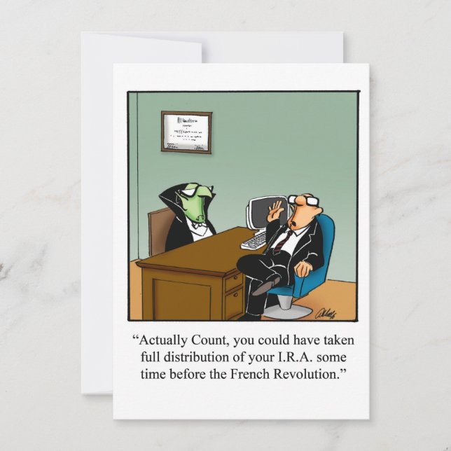 Funny Halloween Humor Greeting Card  (Front)