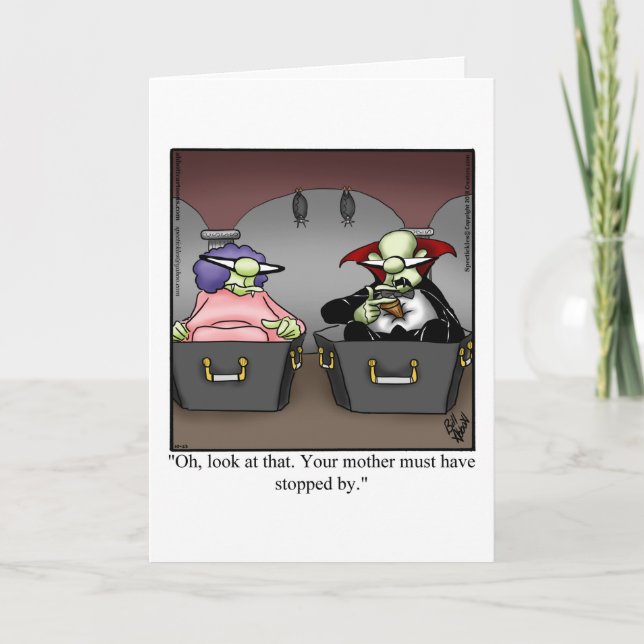 Funny Halloween Humor Greeting Card  (Front)