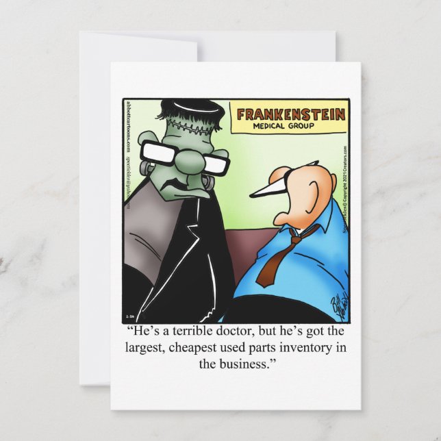 Funny Halloween Humor Greeting Card  (Front)